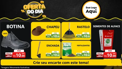 Modelo de TV para TV Horizontal com o tema Oferta Do Dia para Agropecuária