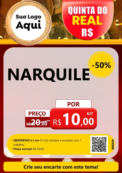 Modelo de Cartaz para Cartaz A4 Vertical com o tema Quinta do Real para Tabacaria