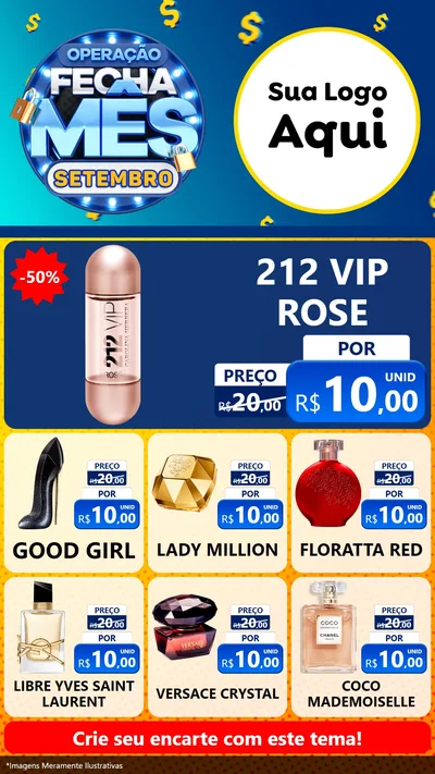 Modelo de Rede Social para Stories com o tema Operação Fecha Mês Setembro para Perfumes