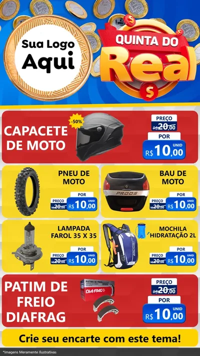 Modelo de TV para TV Vertical com o tema Quinta do Real para Moto peças