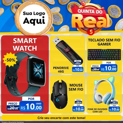 Modelo de Rede Social para Feed Facebook com o tema Quinta do Real para Informática