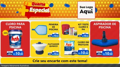 Modelo de TV para TV Horizontal com o tema Quarta Mais Especial para Produtos para Piscina