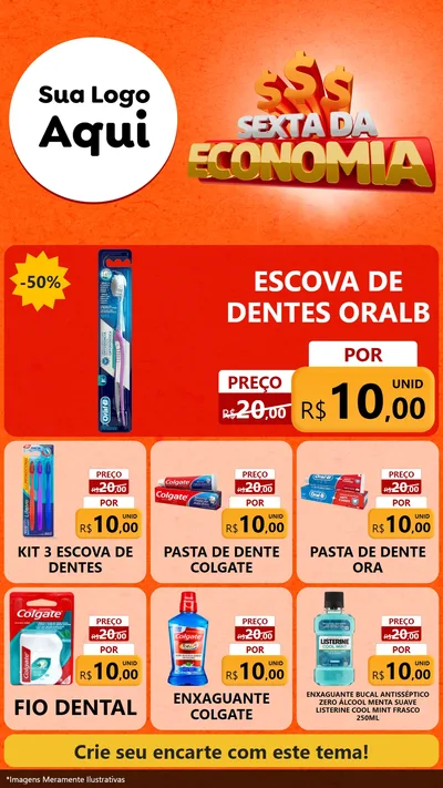 Modelo de Rede Social para Stories com o tema Sexta da Economia para Higiene Pessoal
