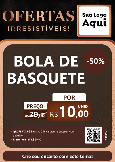 Modelo de Cartaz para Cartaz A4 Vertical com o tema Ofertas Irresistíveis! para Artigos Esportivos