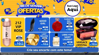 Modelo de TV para TV Horizontal com o tema Fim de Semana de Ofertas para Perfumes