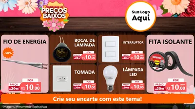 Modelo de TV para TV Horizontal com o tema Primavera de Preços Baixos para Materiais Elétricos
