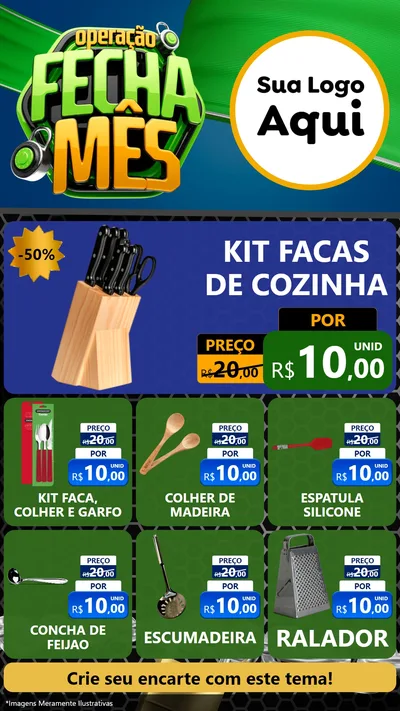 Modelo de Rede Social para Stories com o tema Operação Fecha Mês para Utilidades Domésticas