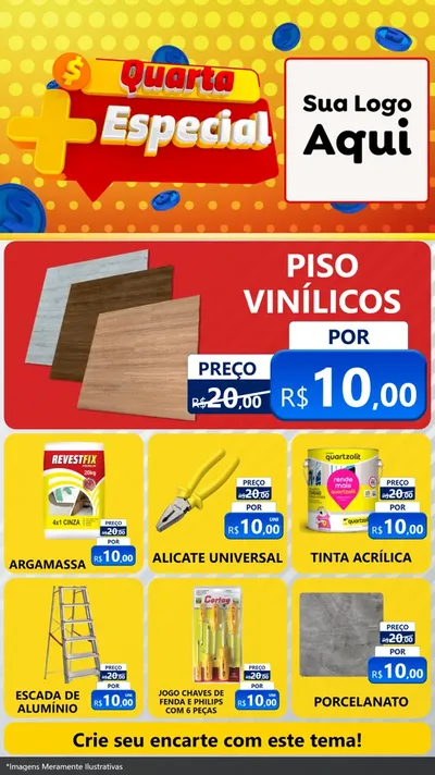 Modelo de Rede Social para Stories com o tema Quarta Mais Especial para Material para Construção