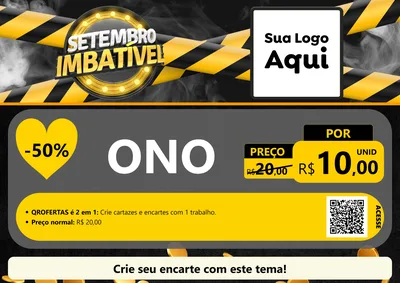 Modelo de Cartaz para Cartaz A4 Horizontal com o tema Setembro Imbatível para Óticas
