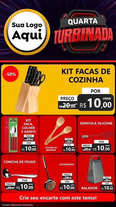 Modelo de Rede Social para Stories com o tema Quarta Turbinada para Utilidades Domésticas
