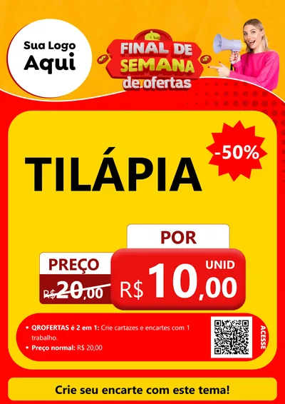 Modelo de Cartaz para Cartaz A4 Vertical