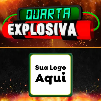 Modelo de Rede Social para Feed Facebook com o tema Quarta Explosiva para Supermercado