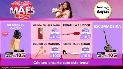 Modelo de TV para TV Horizontal com o tema Mês das Mães Imperdível para Utilidades Domésticas