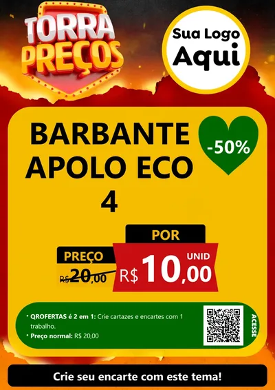 Modelo de Cartaz para Cartaz A4 Vertical com o tema Torra Preços para Armarinho e Aviamentos