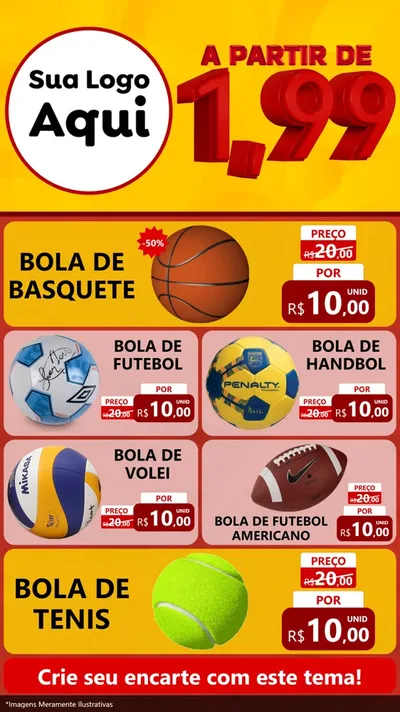 Modelo de TV para TV Vertical com o tema A Partir de Um e Noventa e Nove - 1,99