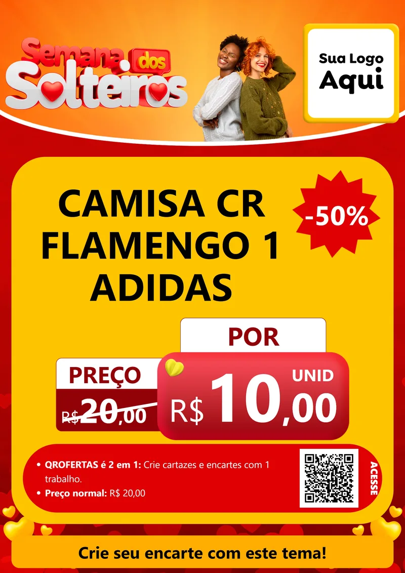 Modelo de Cartaz para Cartaz A4 Vertical com o tema Semana dos Solteiros para Roupas e acessórios