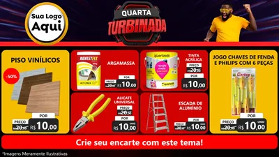 Modelo de TV para TV Horizontal com o tema Quarta Turbinada para Material para Construção