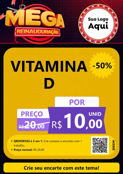 Modelo de Cartaz para Cartaz A4 Vertical