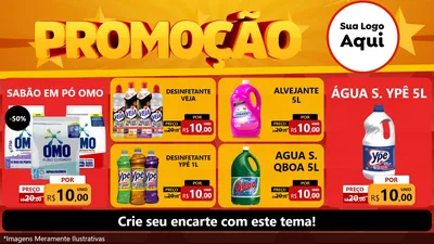Modelo de TV para TV Horizontal com o tema Promoção para Produtos de Limpeza