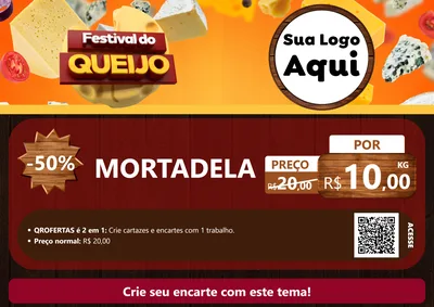 Modelo de Cartaz para Cartaz A4 Horizontal