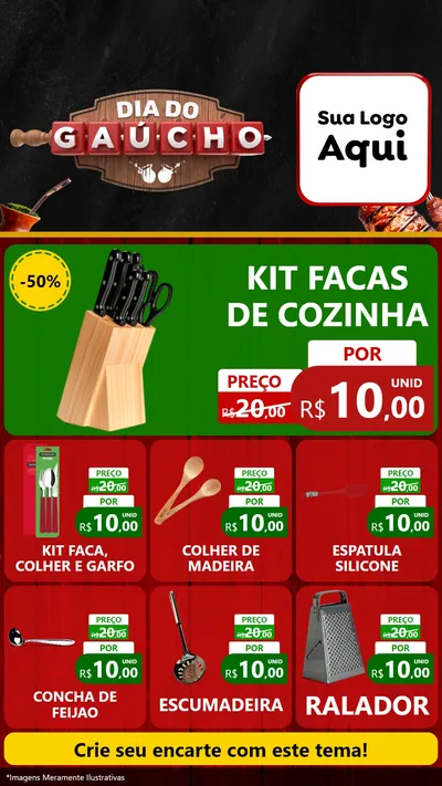 Modelo de Rede Social para Stories com o tema Dia do Gaúcho para Utilidades Domésticas