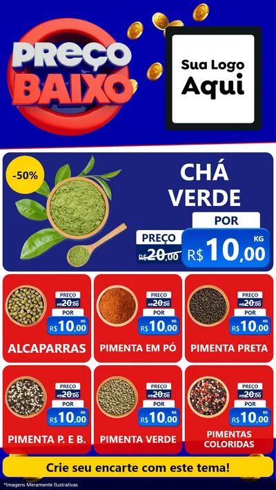 Modelo de Rede Social para Stories com o tema Preço Baixo para Produtos Naturais