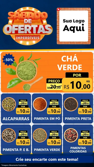 Modelo de Rede Social para Stories com o tema Sábado de Ofertas Imperdíveis para Produtos Naturais