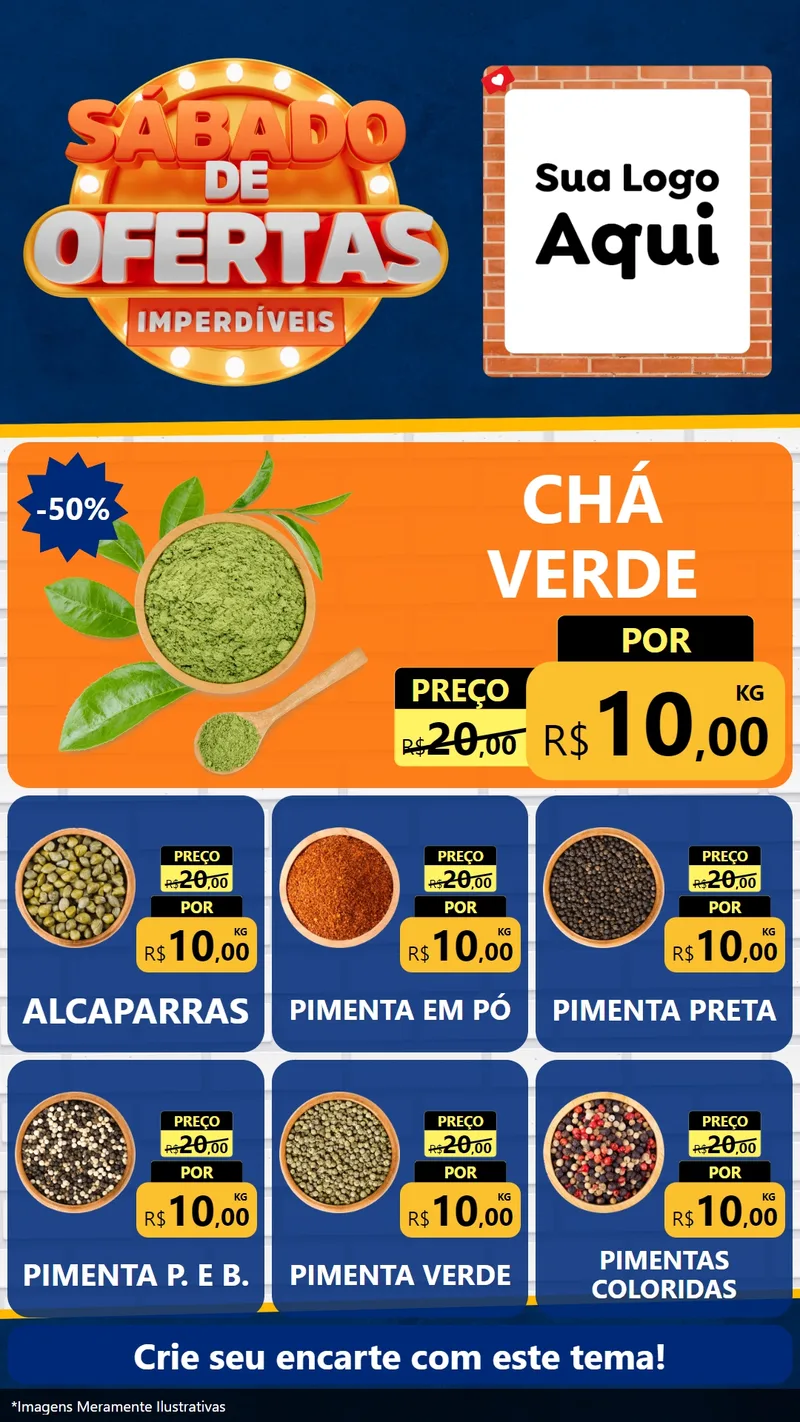 Modelo de Rede Social para Stories com o tema Sábado de Ofertas Imperdíveis para Produtos Naturais