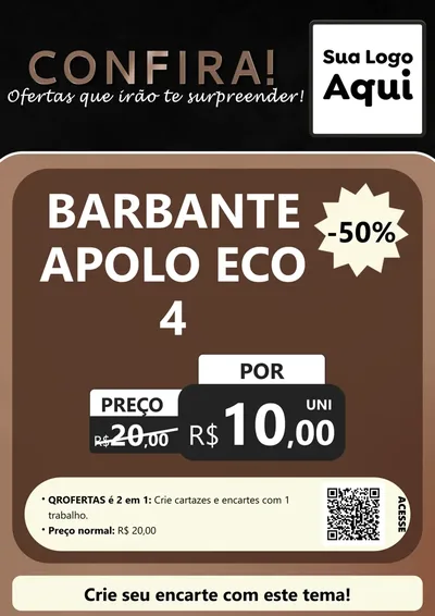 Modelo de Cartaz para Cartaz A4 Vertical com o tema Confira! Ofertas que irão te surpreender! para Armarinho e Aviamentos