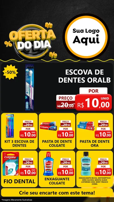 Modelo de Rede Social para Stories com o tema Oferta Do Dia para Higiene Pessoal