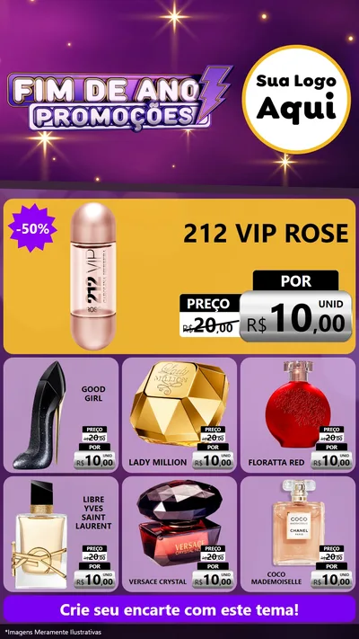 Modelo de Rede Social para Stories com o tema Fim de Ano Promoções para Perfumes
