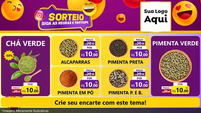 Modelo de TV para TV Horizontal com o tema Sorteio para Produtos Naturais