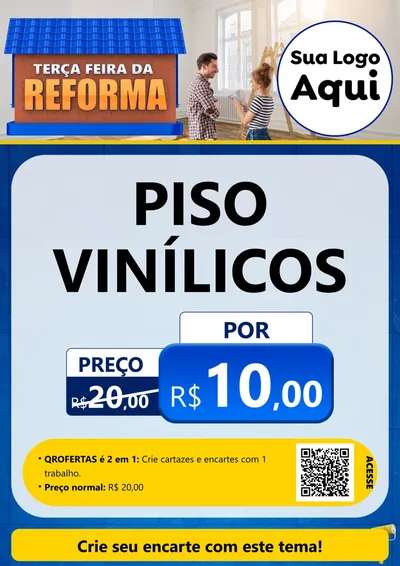 Modelo de Cartaz para Cartaz A4 Vertical com o tema Terça-feira da Reforma para Material para Construção