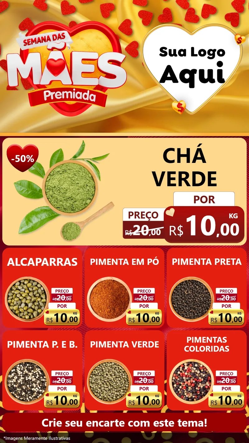 Modelo de Rede Social para Stories com o tema Semana das Mães Premiada para Produtos Naturais