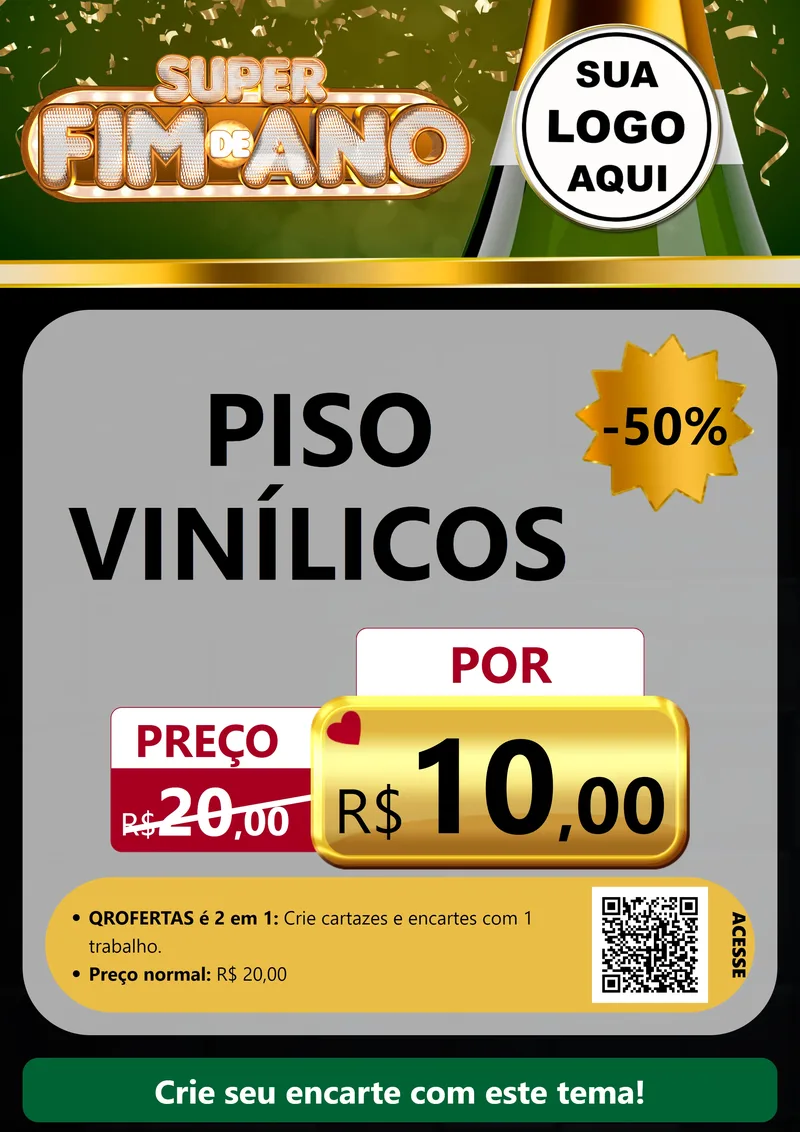 Modelo de Cartaz para Cartaz A4 Vertical com o tema Super Fim de Ano para Material para Construção