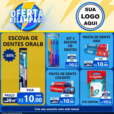 Modelo de Rede Social para Feed Facebook com o tema Oferta Relâmpago para Higiene Pessoal