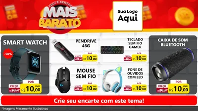 Modelo de TV para TV Horizontal com o tema Mais Barato para Informática