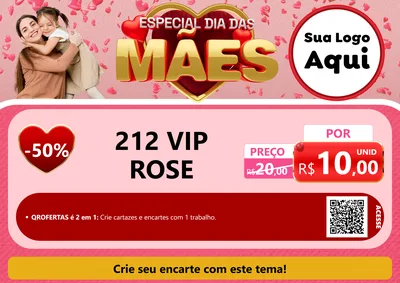 Modelo de Cartaz para Cartaz A4 Horizontal com o tema Especial Dia Das Mães para Perfumes