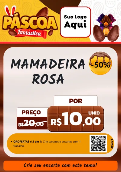 Modelo de Cartaz para Cartaz A4 Vertical com o tema Páscoa Fantástica para Bebês