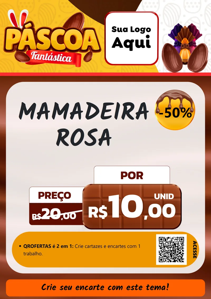 Modelo de Cartaz para Cartaz A4 Vertical com o tema Páscoa Fantástica para Bebês