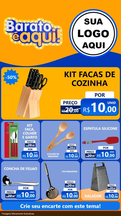 Modelo de Rede Social para Stories com o tema Barato é aqui para Utilidades Domésticas