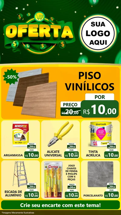 Modelo de Rede Social para Stories com o tema Oferta para Material para Construção