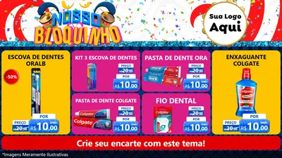 Modelo de TV para TV Horizontal com o tema Nosso Bloquinho para Higiene Pessoal