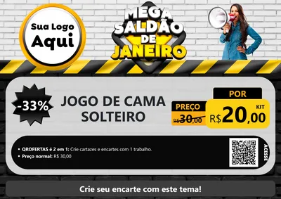 Modelo de Cartaz para Cartaz A4 Horizontal
