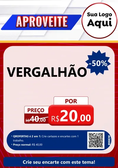 Modelo de Cartaz para Cartaz A4 Vertical com o tema Aproveite para Ferragens