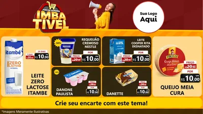 Modelo de TV para TV Horizontal com o tema Fim de Semana Imbatível para Frios e Laticínios
