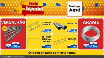 Modelo de TV para TV Horizontal com o tema Sexta Mais Especial para Ferragens