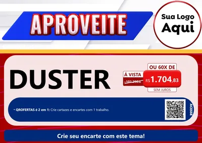 Modelo de Cartaz para Cartaz A4 Horizontal com o tema Aproveite para Concessionaria de Carros