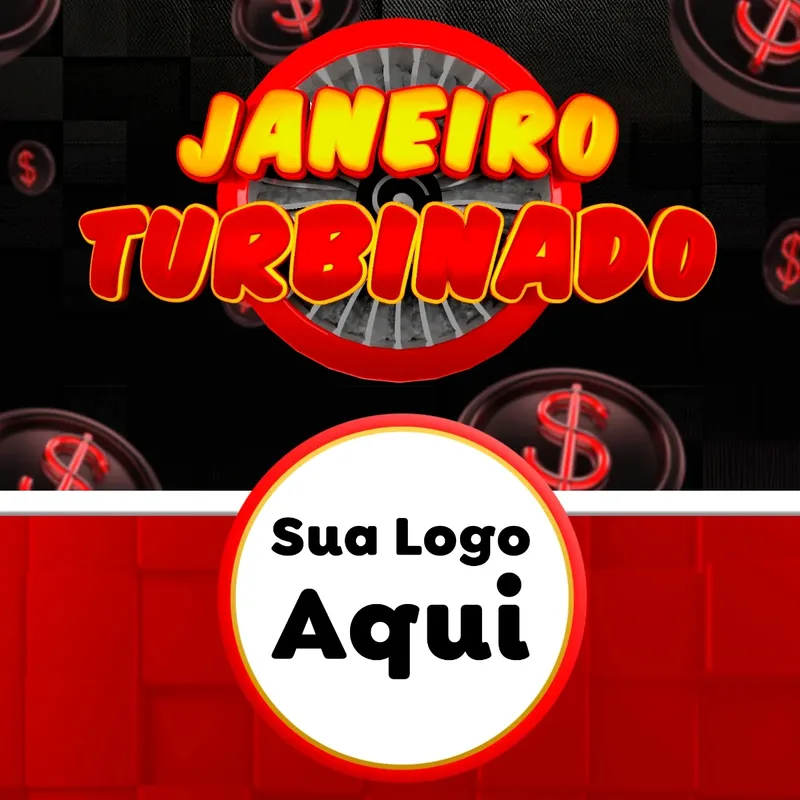 Modelo de Rede Social para Feed Facebook com o tema Janeiro Turbinado para Supermercado