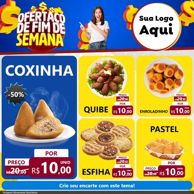Modelo de Rede Social para Feed Facebook com o tema Ofertaço de Fim de Semana